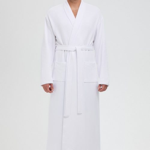 Knitted Modal Waffle Shawl Robe