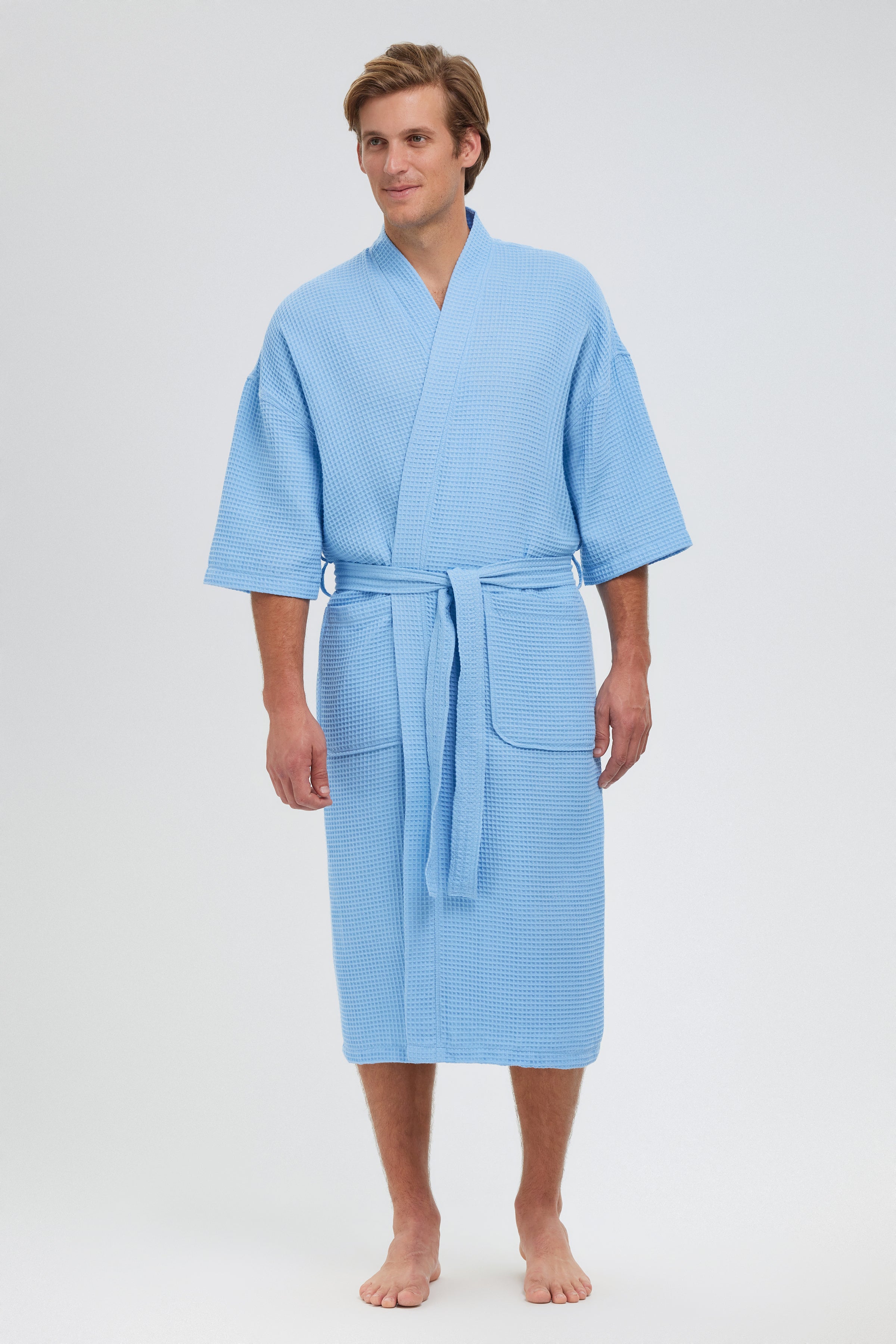 Basic Waffle Kimono Robe