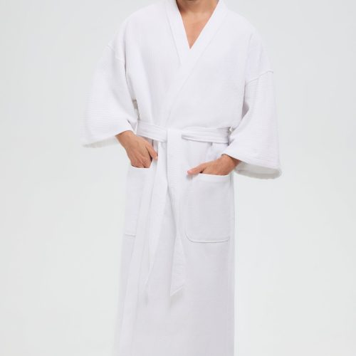 100% Cotton Diamond Style Waffle Robe
