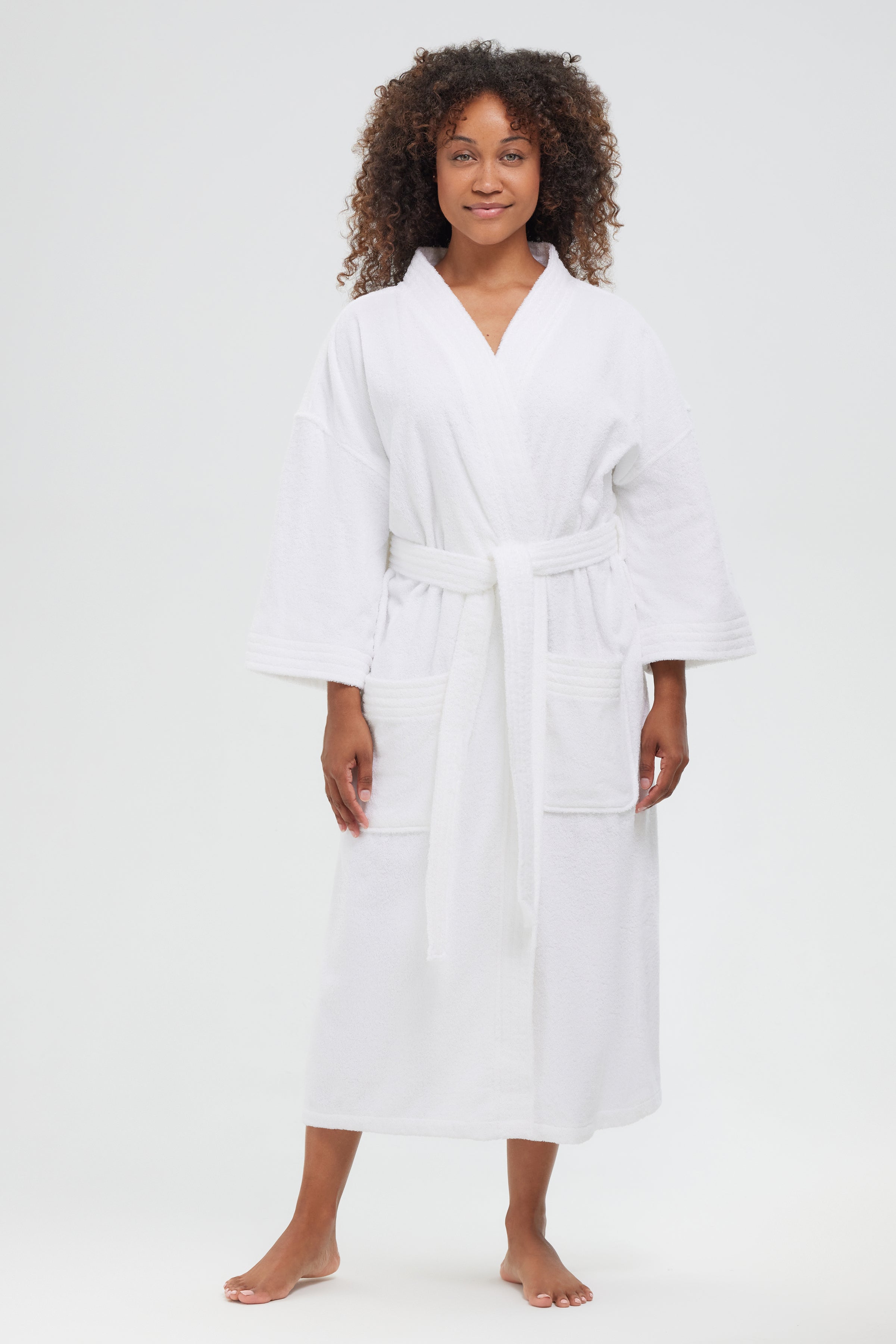 11oz. Basic Loop Terry Kimono Robe 11oz. Basic Loop Terry Kimono Robe