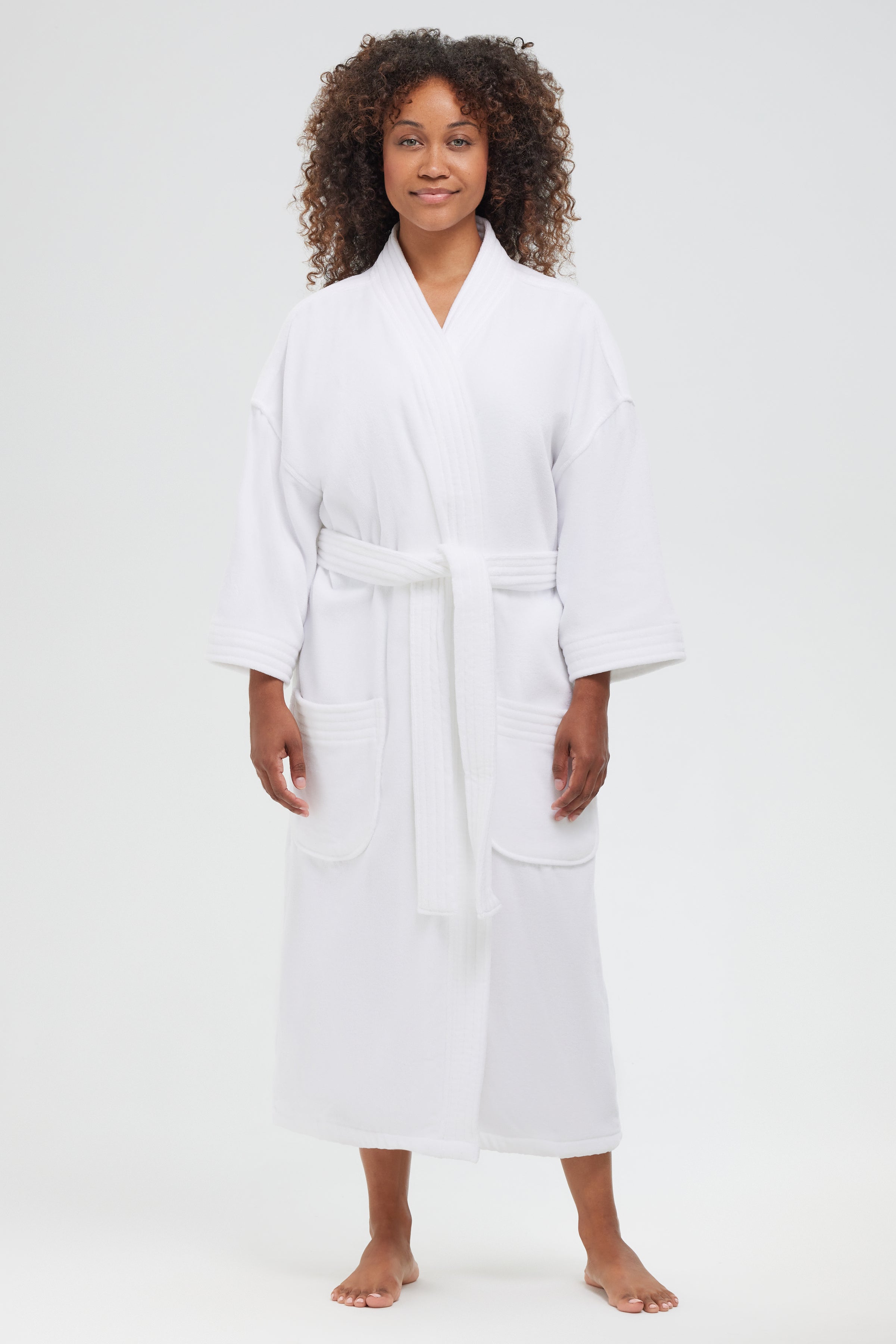 11oz. Basic Velour Terry Kimono Robe 11oz. Basic Velour Terry Kimono Robe