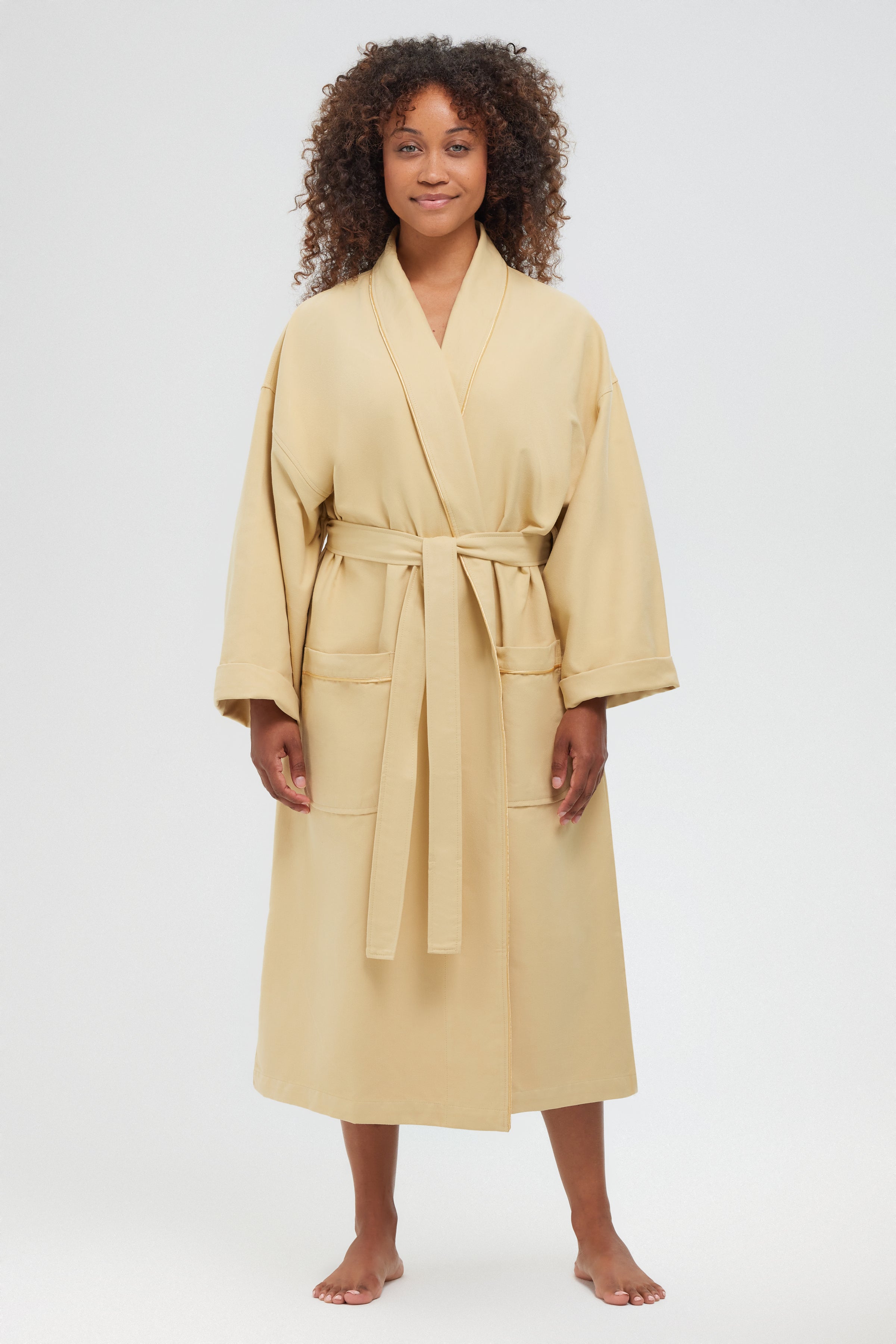 Piped Shawl Chamois Robe Piped Shawl Chamois Robe